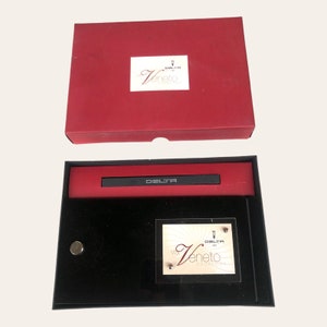 Cofanetto Delta per penna serie Via Veneto - vintage pen box - scatola per penna vintage