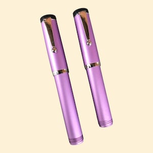 Filcao Set Mini Stilografica e Mini Penna A Sfera viola, fountain pen, penne made in Italy, penne retrò, penne vintage, scrittura