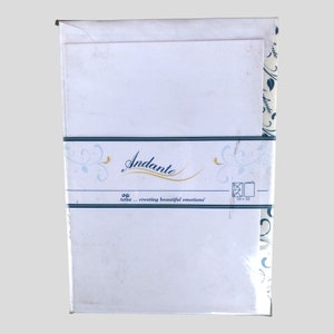 10 Tarjetas A5 + 10 Sobres Artoz Andante, Set de Papel Vintage Hecho a Mano, Tarjetas Vintage Craft, tarjetas vintage