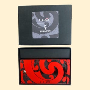 DELTA Wè Box - What Else Smorfia, Plexiglass Pen Holder Box, Vintage Luxury Pen Box Holder, Italian Collectible Pen Case