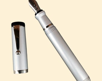 Filcao mini fountain pen in two color variations, vintage mini fountain pen, fountain pen made in Italy, economical pocket pen