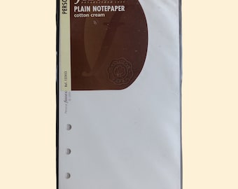 Filofax Original refill for Personal format organizer diary, Cotton Cream line, vintage diary refills, additional diary sheets