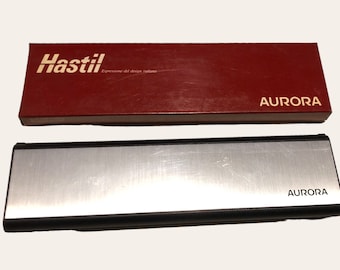 VINTAGE box - case for Aurora HASTIL ballpoint pen - vintage pen case from the 80s, pen accessory made in Italy,