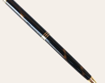 Vintage Waterman Exclusive ballpoint pen lacquered with marbled effect Used, vintage ballpoint pen, retro ballpoint pen, vintage biro