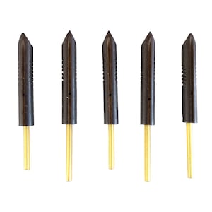 Stilografica Alimentatore in Ebanite Lotto 5 Pezzi diametro mm 5,9 Per Vacumatic, penna vintage, ricambi accessori stilografica retrò
