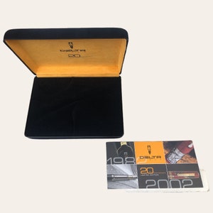 Cofanetto Delta per penna 20th Anniversary - limited edition, vintage pen holder - box per penna vintage, luxury pencase, penna Delta