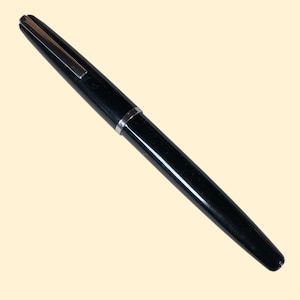 Penna Stilografica AURORA AURETTA anni ‘70 NERA - usata, vintage italian pen, penna stilografica vintage, penna italiana d'epoca