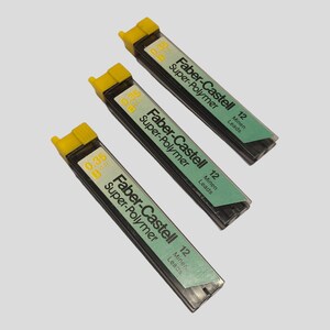 Faber Castell Mine 0,3 B Lotto Di 3 Confezioni Da 12 Mine Cadauna, vintage pencil leads