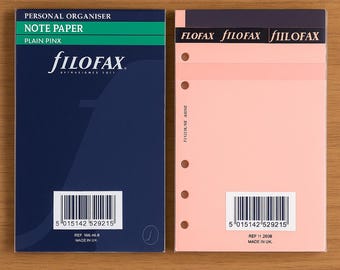 FILOFAX Organizer Ricambio Pocket - Fogli Colorati a Righe NOS (New Old Stock), ricambi originali Filofax agenda pocket,  organizer vintage