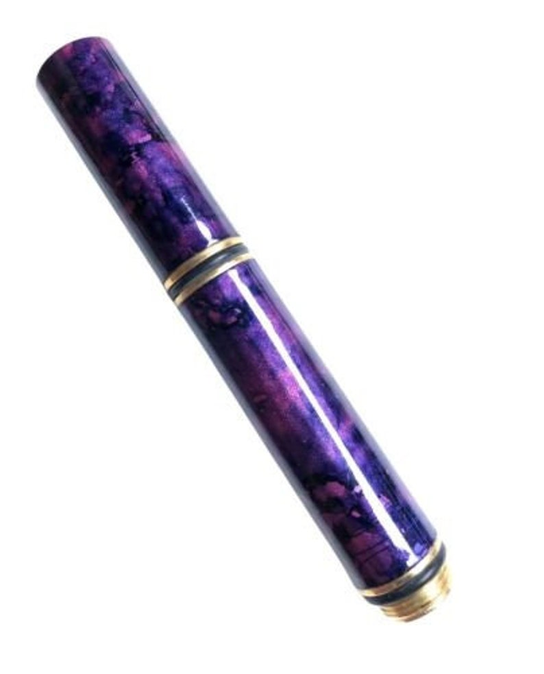 Vintage Filcao Mini Ballpoint Pen in Purple Lacquer, Italian Ballpoint