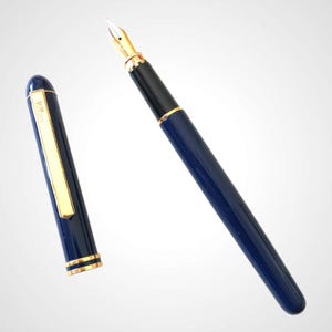 Filcao Stilografica Lacca Blu, vintage Fountainpen made In Italy, Penna per Collezionisti,Penna di Alta Qualità, Stilografica di Design