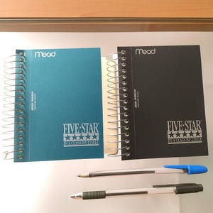 Mead Vintage Notebook, New NOS, Lot of 2, Squared, 13.9 x 10.5 cm - Vintage notebooks, vintage writing items, retro writing