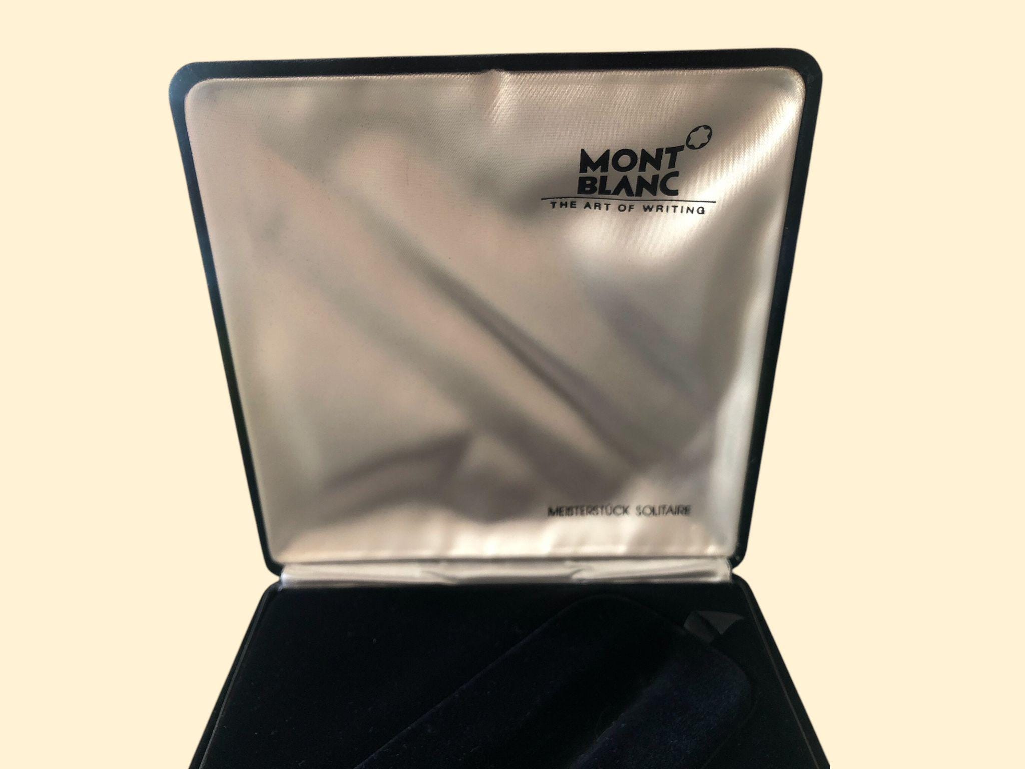 MONTBLANC MEISTERSTUCK 万年筆 + pen case ORIGINAL MONTBLANC Meisterstuck Solitaire Pen Case - Empty Pen Box