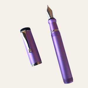 Mini Filcao Caneta-tinteiro de alumínio, DUAS variantes, caneta-tinteiro vintage, caneta-tinteiro feita na Itália, caneta de bolso econômica