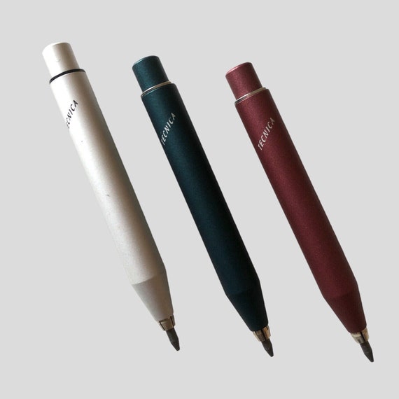 Lot of 3 Tecnica 3 Mm Mechanical Pencils by Filcao Anodized Aluminium Professional Pencil Technical Drawing Mechanical Pencil Writing Drawing Etsy UK