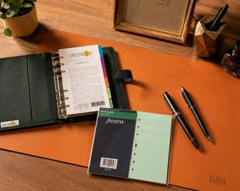 Executive Writing Desk Set NAVA Greenwitch Filofax Bundle Organizer Agenda Sottomano Pelle Accessori Scrittura Vintage