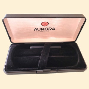 AURORA BOX Vuoto per penna stilografica Modello Ipsilon, Custodia per penna vintage, Scatola per collezionisti, vintage pen box holder