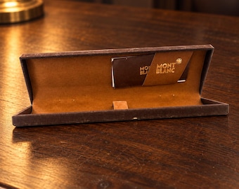 Montblanc Vintage 1980s Brown Velvet Pen Case – Original Pen Box