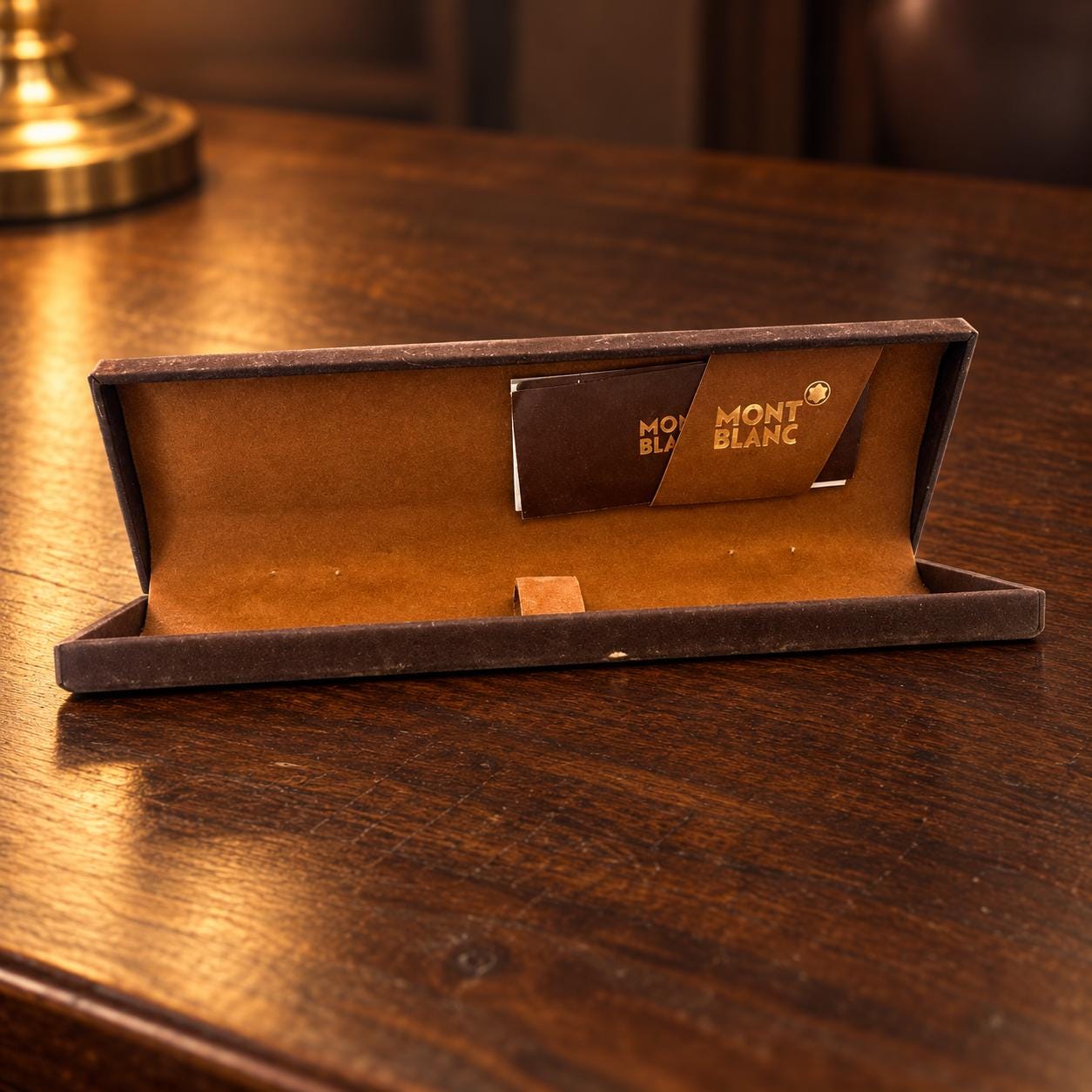 Montblanc Vintage 1980s Brown Velvet Pen Case – Original Pen Box