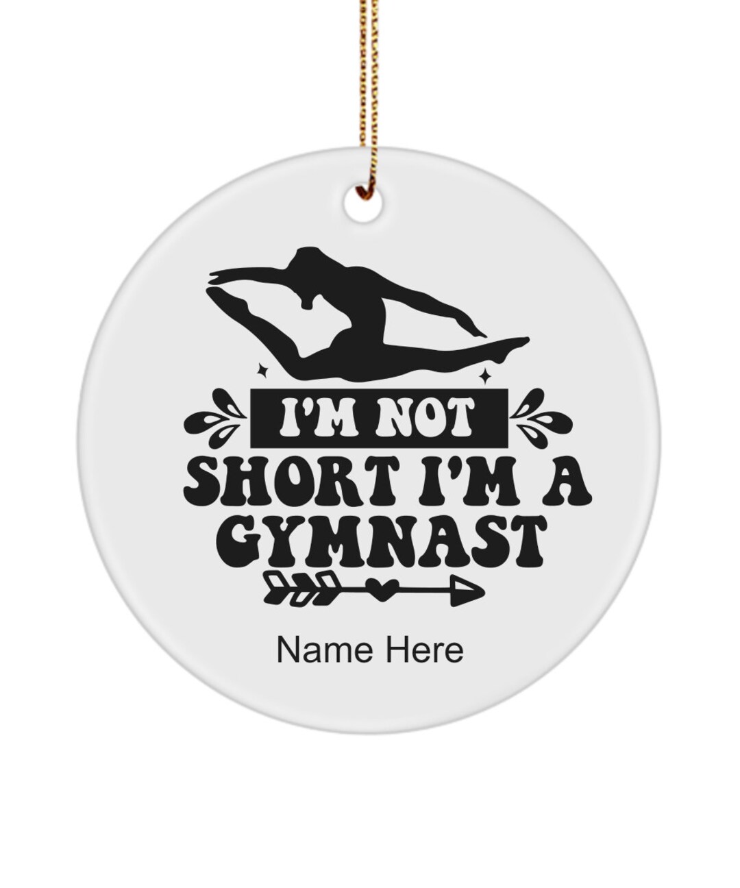 Girl Gymnast Ornament, Gymnastics Christmas Ornament 2023, Gymnastics