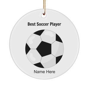 Fußballspieler Ornament, Geschenkideen für den besten Fußballspieler, Mädchen-Fußballspieler-Ornament, personalisiertes Fußballspieler-Geschenk für Vater-Sohn-Trainer