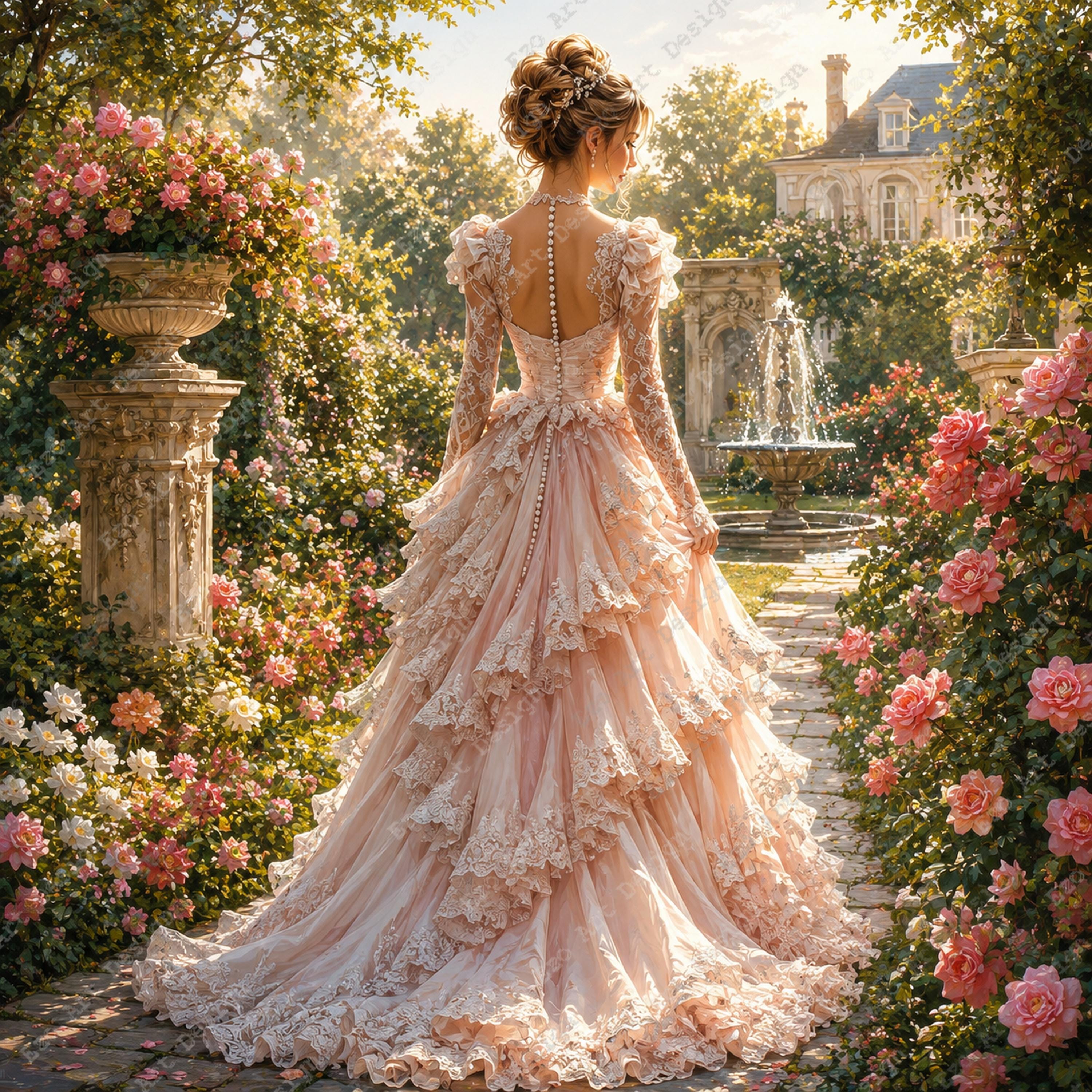 embroidered tiered midi dress in cottage garden Cottage Garden Midi Wrap Dress – Princess Highway main image 0