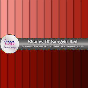 Shades Of Sangria Red Digital Paper Pack, 24 Papers, Scrapbook Papers, Seamless Texture, Printable Papers, Commercial Use, Instant Download