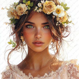 Clipart Boho Girl, 12 JPG, téléchargement numérique, Clipart imprimable femme Boho, artisanat Boho Girl, fabrication de cartes, journal indésirable