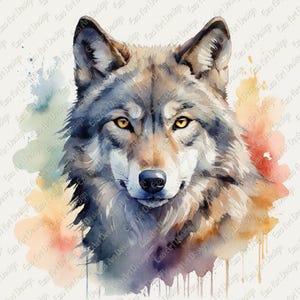 Imágenes prediseñadas de retrato de lobo, 10 imágenes JPG, descarga digital, imágenes prediseñadas de lobo imprimibles, manualidades de lobo de papel, creación de tarjetas, diario basura