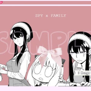 spy x family yor and anya 3 HD crisp cleaned manga panels for personal use - aesthetic funny kawaii