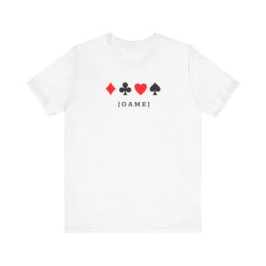 Alice in Borderland Game Poker Card Unisex Jersey Short Sleeve T-Shirt