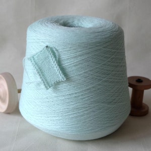 Cariaggi 100% italienisches Kaschmirgarn 2/28 Lace Weight Mint Blue für Handstricken und Häkeln