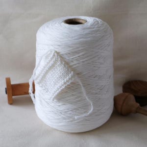 Italian Loro Piana Wish 100% Extrafine Merino Yarn 12*2/60 DK Weight Pure White for Hand Knitting and Crochet