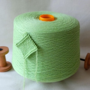 Todd & Duncan Scottish 100% Cashmere Yarn 2/28 Lace Weight Dark Apple Green for Hand Knitting and Crochet