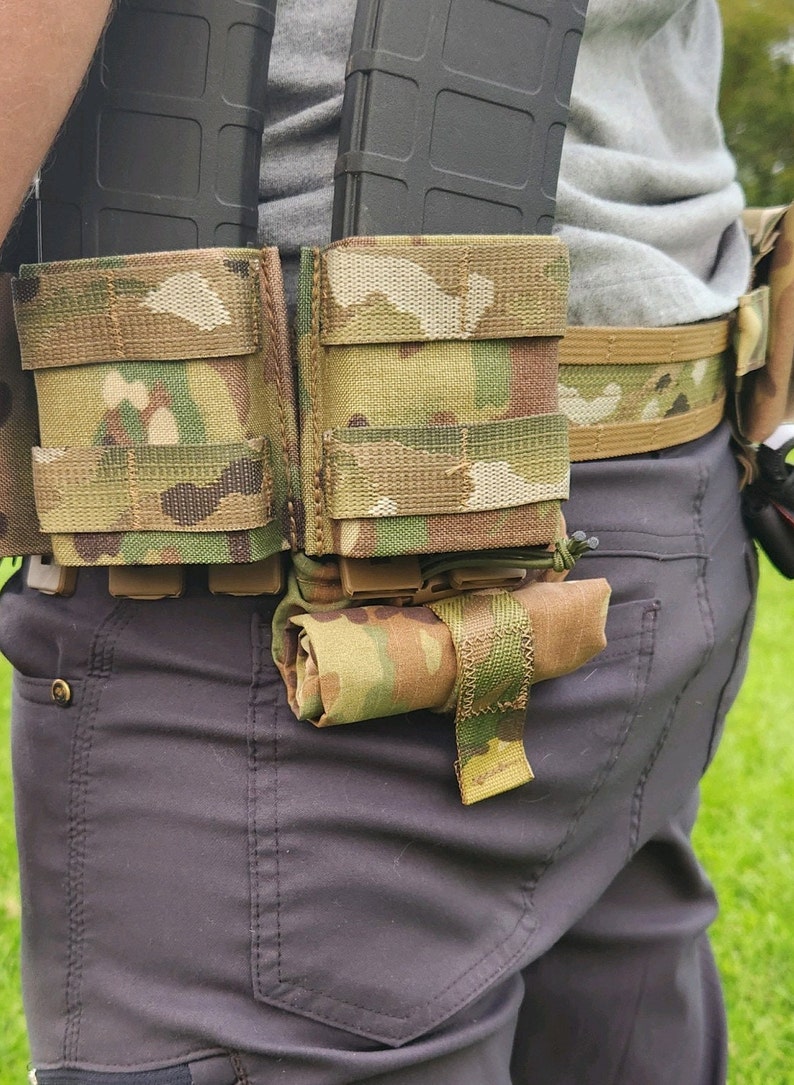 Molle / PALS Roll up Dump Pouch /multicam / Coyote / Tactical Battle