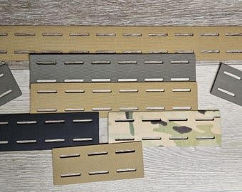 Panel PALS de dos filas para cinturones de 2" – Tira MOLLE cortada con láser para la fabricación de cinturones DIY
