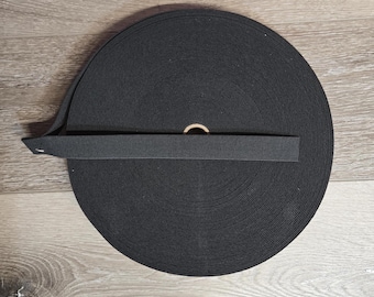 3 Yards - Black MIL-W-5664 Solution Dyed Nylon Elastic – 1" Mil-Spec Berry Compliant