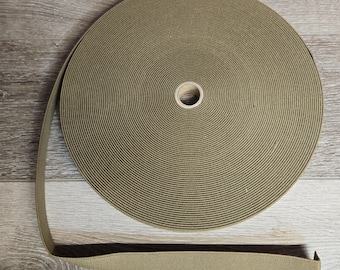 Elástico de nailon teñido en solución Coyote MIL-W-5664 de 3 yardas (1 pulgada), compatible con Mil-Spec Berry