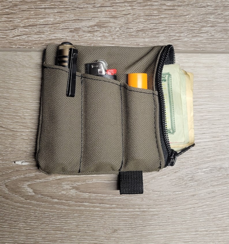 Pocket Organizer Zipper Pouch Wallet 4x4 / Everyday Carry / Pocket / Waterproof Cordura Etsy