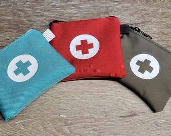 Bolsa impermeable de primeros auxilios de cordura (4 x 5 pulgadas)