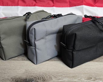 Tactical Zippered Utility Pouch – 1000D Cordura, 9x5x3” with Hi-Vis Liner – EDC, Tool, Range Organizer