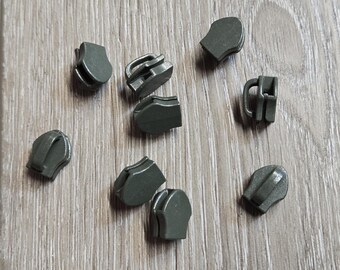 YKK #5 Reverse Coil Zipper Sliders – Camo Green Made in USA Matches Ranger Green