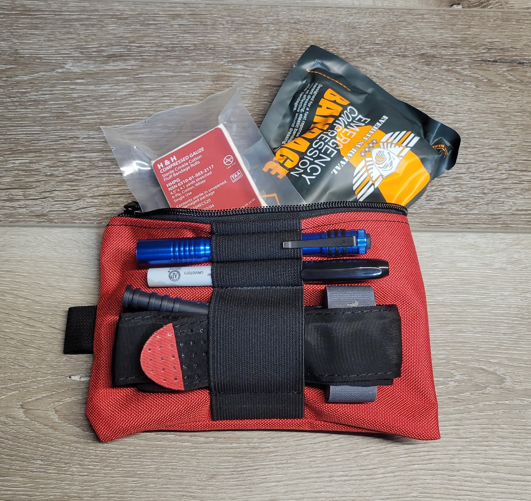 Med Kit Trauma Kit with Tourniquet, Emergency Survival First Aid Kits, EMT  IFAK Medical Kit for Severe Bleeding Control, Military Camping and Hiking