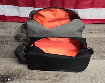 Toiletry Bag / Dopp Kit / EDC / Tool Pouch Hi-Vis Lined 500D Cordura 400D Packcloth