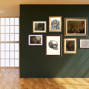 Printable Dark Academia Gallery Wall SET | Antique Prints Gothic ...