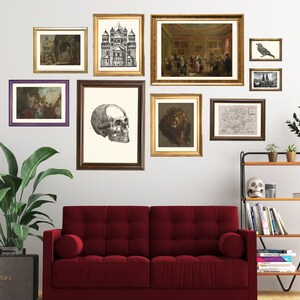 Printable Dark Academia Gallery Wall SET | Antique Prints Gothic ...