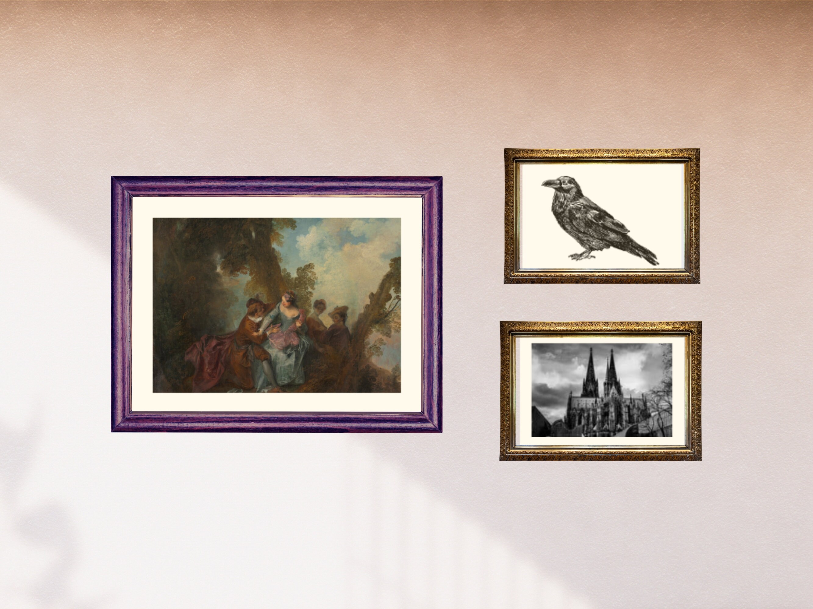 Printable Dark Academia Gallery Wall SET | Antique Prints Gothic ...