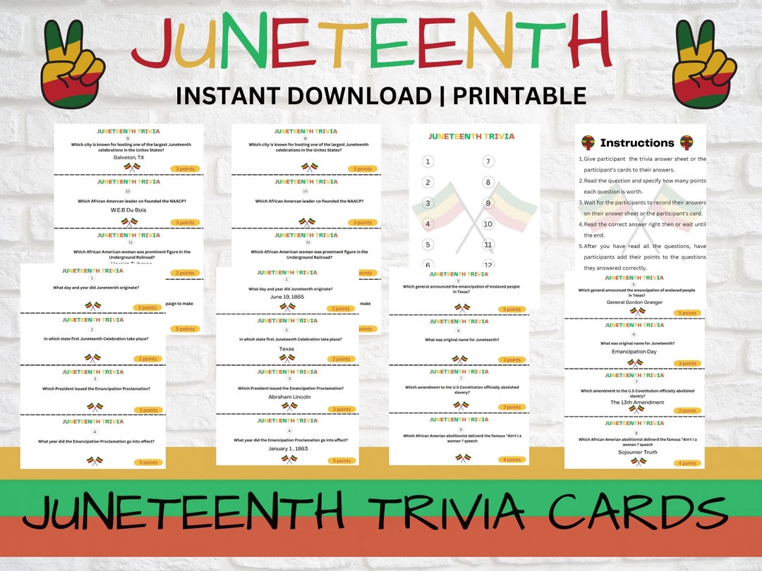 Trivia Game Quiz African American History