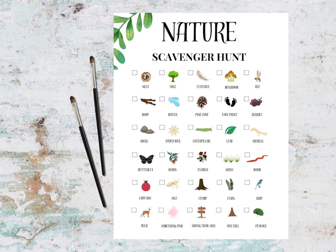 Printable Scavenger Hunt Nature Scavenger Hunt Outdoor Scavenger Hun ...