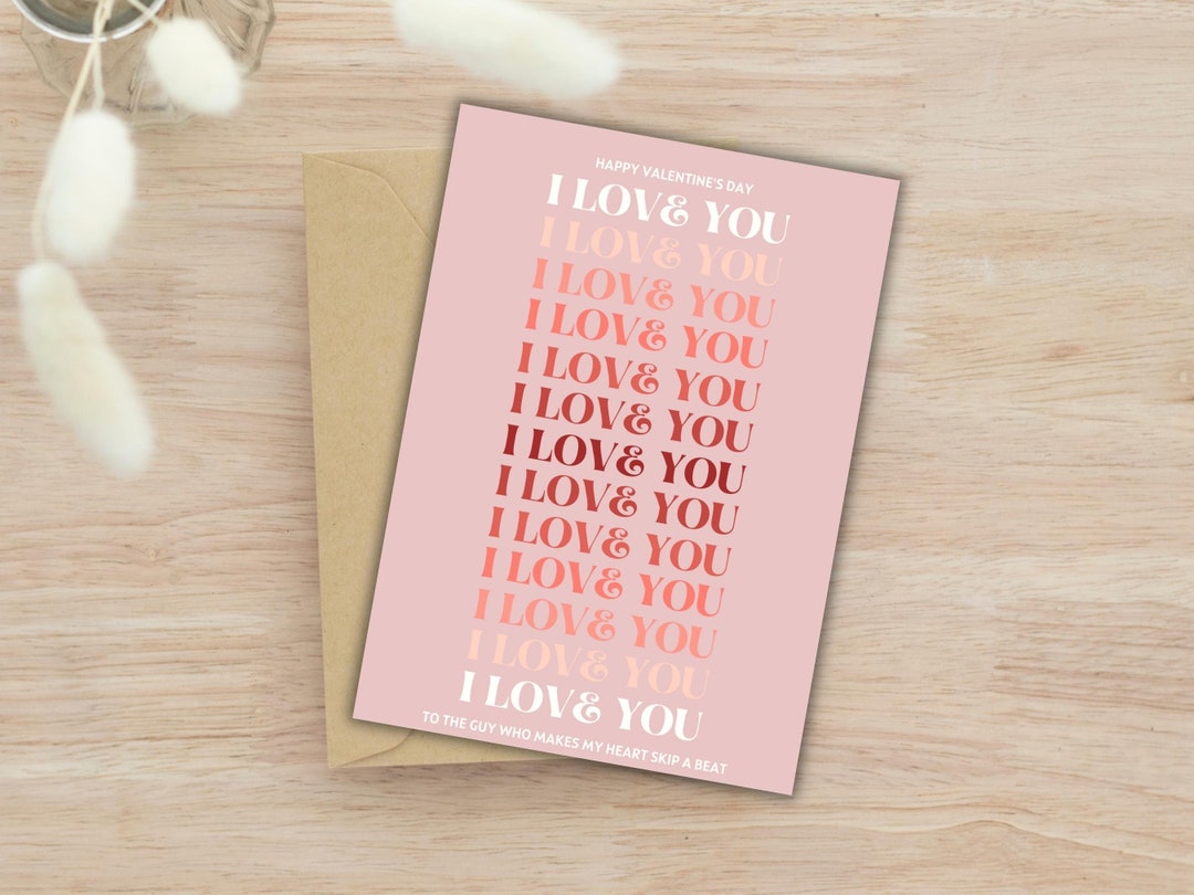 Printable Valentines Day Cards Valentines Day Card for Him & Her Funny ...
